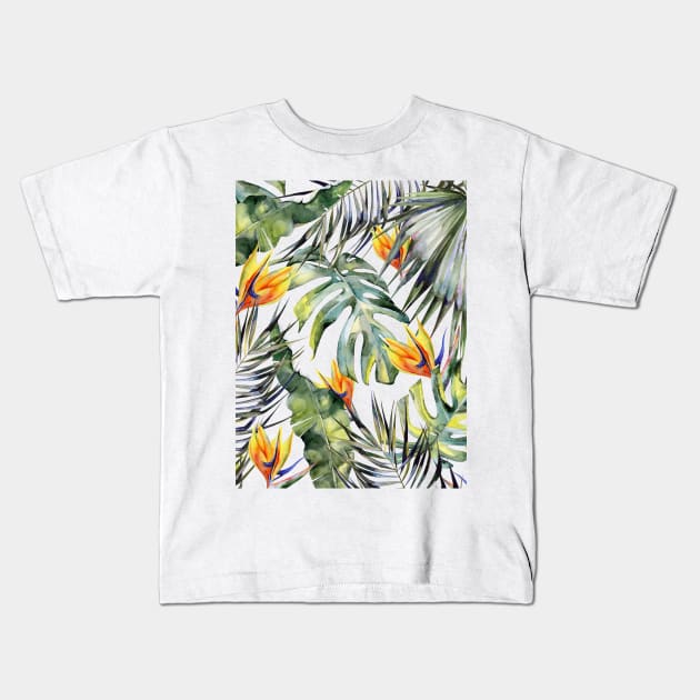 TROPICAL GARDEN B Kids T-Shirt by MagicDreams